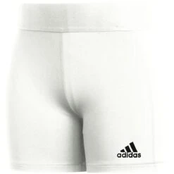 Adidas 5" Alphaskin Compression Shorts Women (White) -Sports-Football Apparel adidas 5 alphaskin compression shorts women white 3