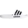 Adidas Adilette Shower Sandals (White/Black) -Sports-Football Apparel adidas adilette shower sandals white black