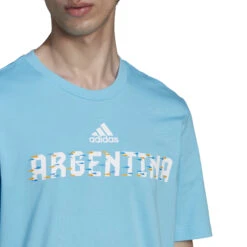 Adidas Argentina 2022 World Cup Tee (Sky Blue) -Sports-Football Apparel adidas argentina 2022 world cup tee sky blue 5