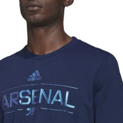 Adidas Arsenal 21/22 Graphic Tee (Navy) -Sports-Football Apparel adidas arsenal 21 22 graphic tee navy 3