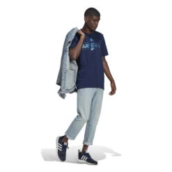 Adidas Arsenal 21/22 Graphic Tee (Navy) -Sports-Football Apparel adidas arsenal 21 22 graphic tee navy 5