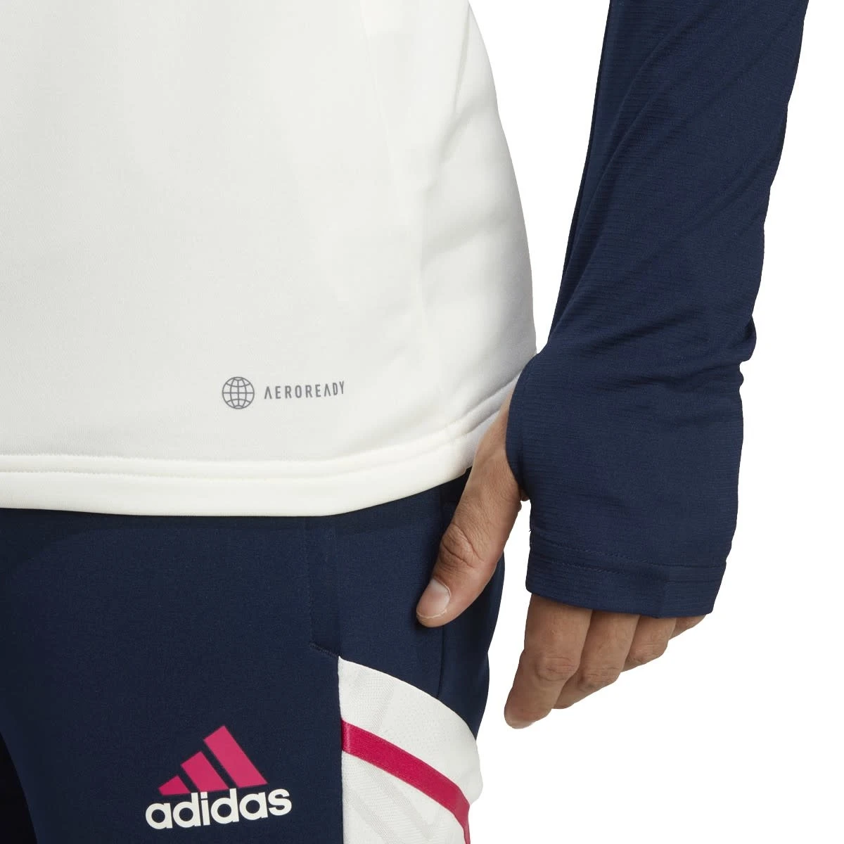 Adidas Arsenal 22/23 Condivo 22 Training Top (White/Navy) 7 Adidas Arsenal 22/23 Condivo 22 Training Top (White/Navy) - Image 5