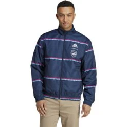 Adidas Arsenal 22/23 Reversible Anthem Jacket (Navy/Sky)