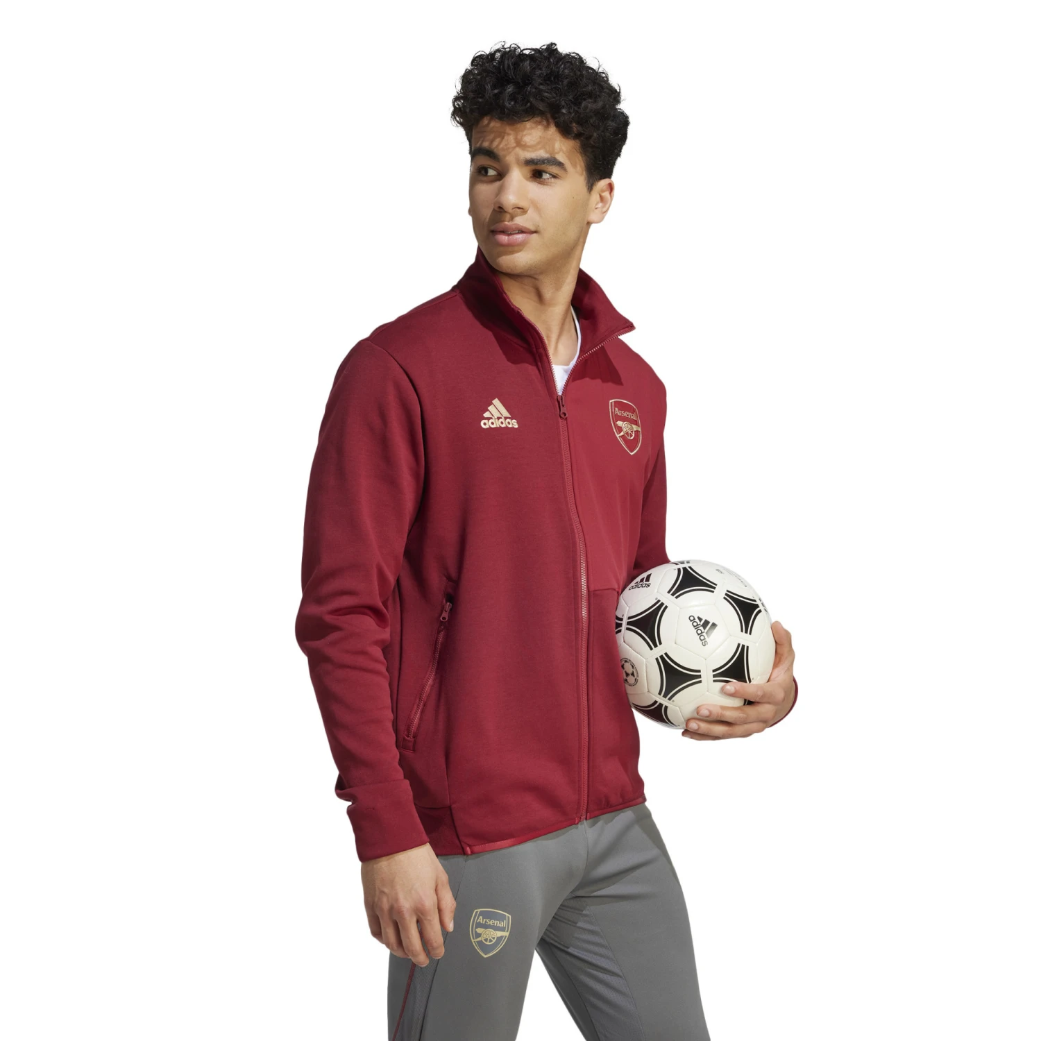 Adidas Arsenal 23/24 Anthem Jacket (Red) 6 Adidas Arsenal 23/24 Anthem Jacket (Red) - Image 4