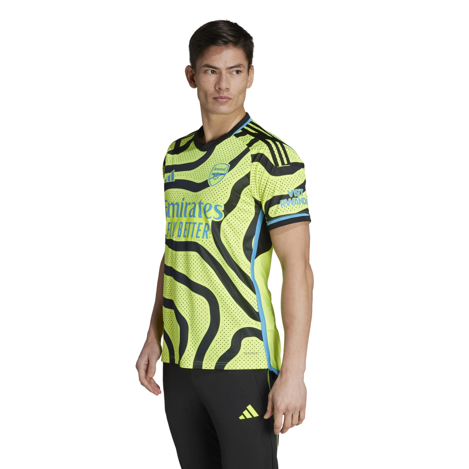 Adidas Arsenal 23/24 Away Jersey (Volt/Black) 5 Adidas Arsenal 23/24 Away Jersey (Volt/Black) - Image 3