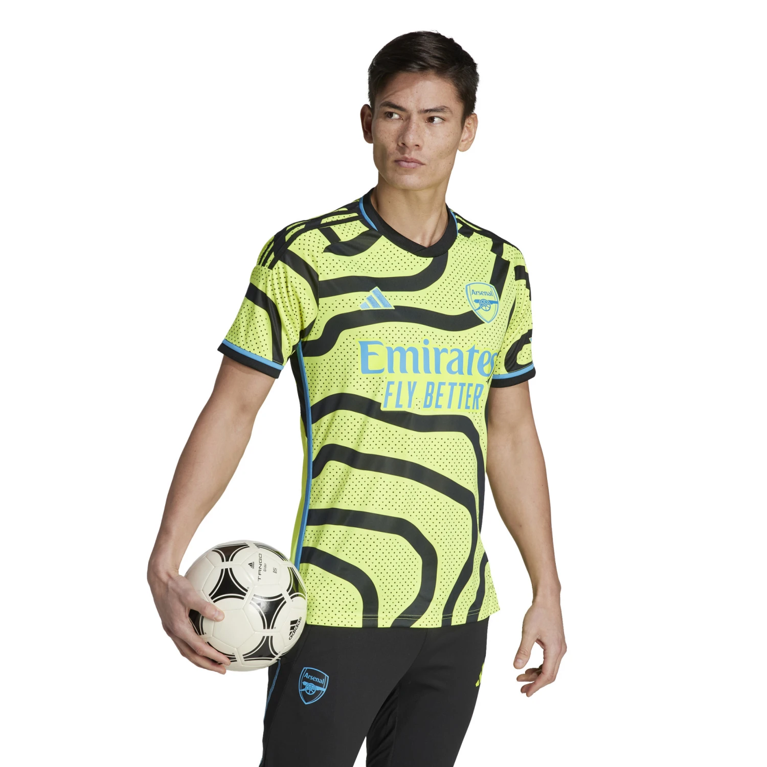 Adidas Arsenal 23/24 Away Jersey (Volt/Black) 7 Adidas Arsenal 23/24 Away Jersey (Volt/Black) - Image 5