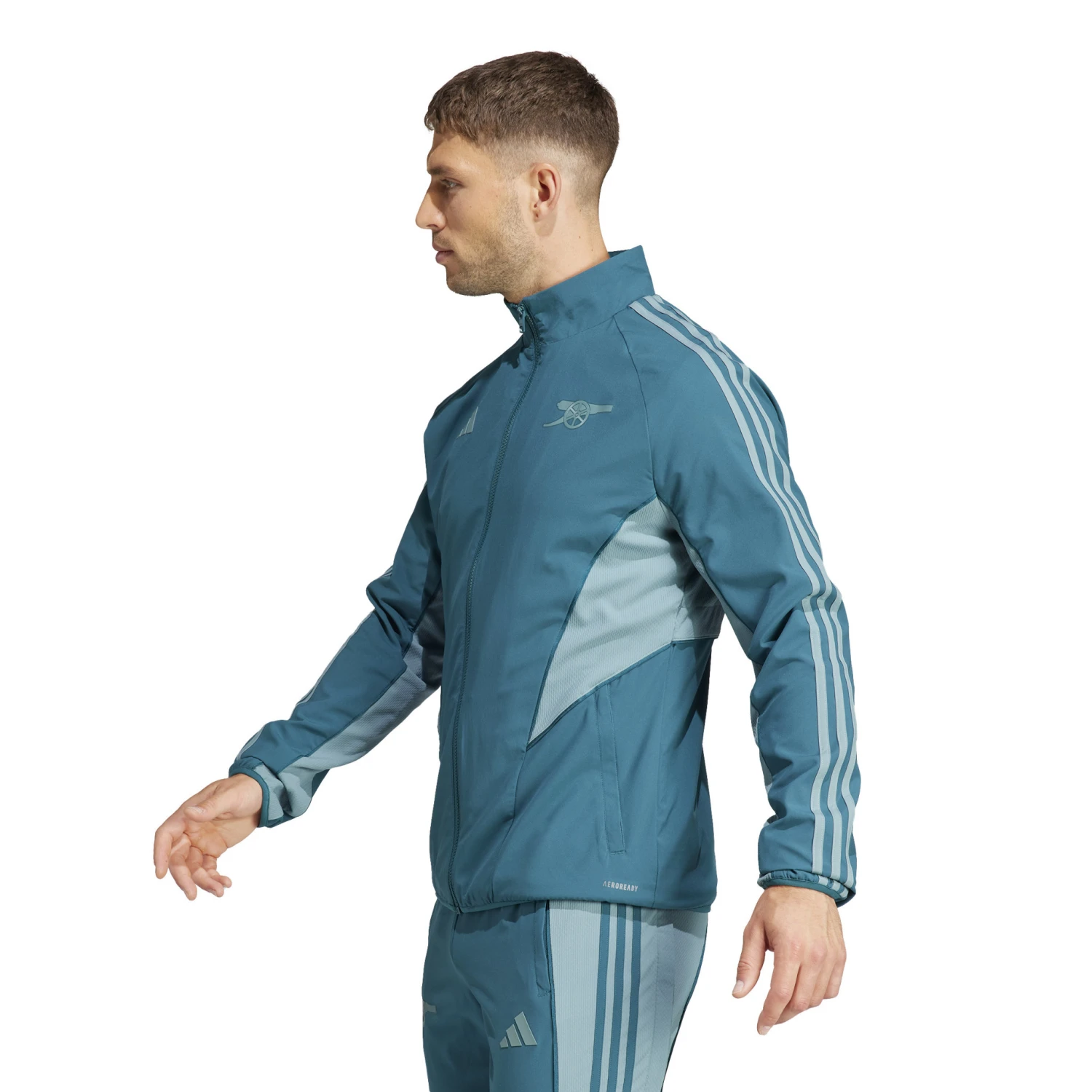 Adidas Arsenal 23/24 European Anthem Jacket (Green) 7 Adidas Arsenal 23/24 European Anthem Jacket (Green) - Image 5