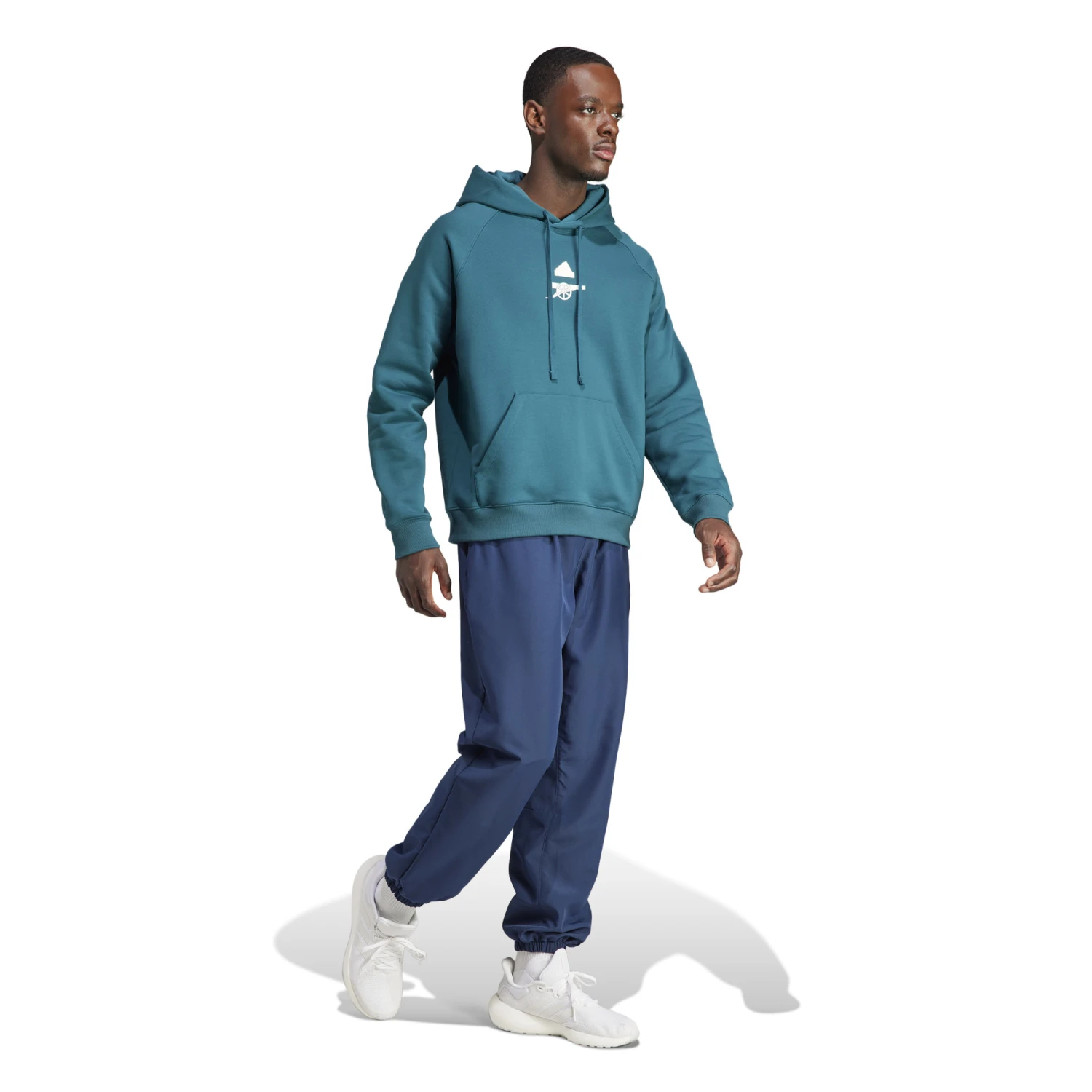 Adidas Arsenal 23/24 Lifestyle Hoodie (Teal) 6 Adidas Arsenal 23/24 Lifestyle Hoodie (Teal) - Image 4