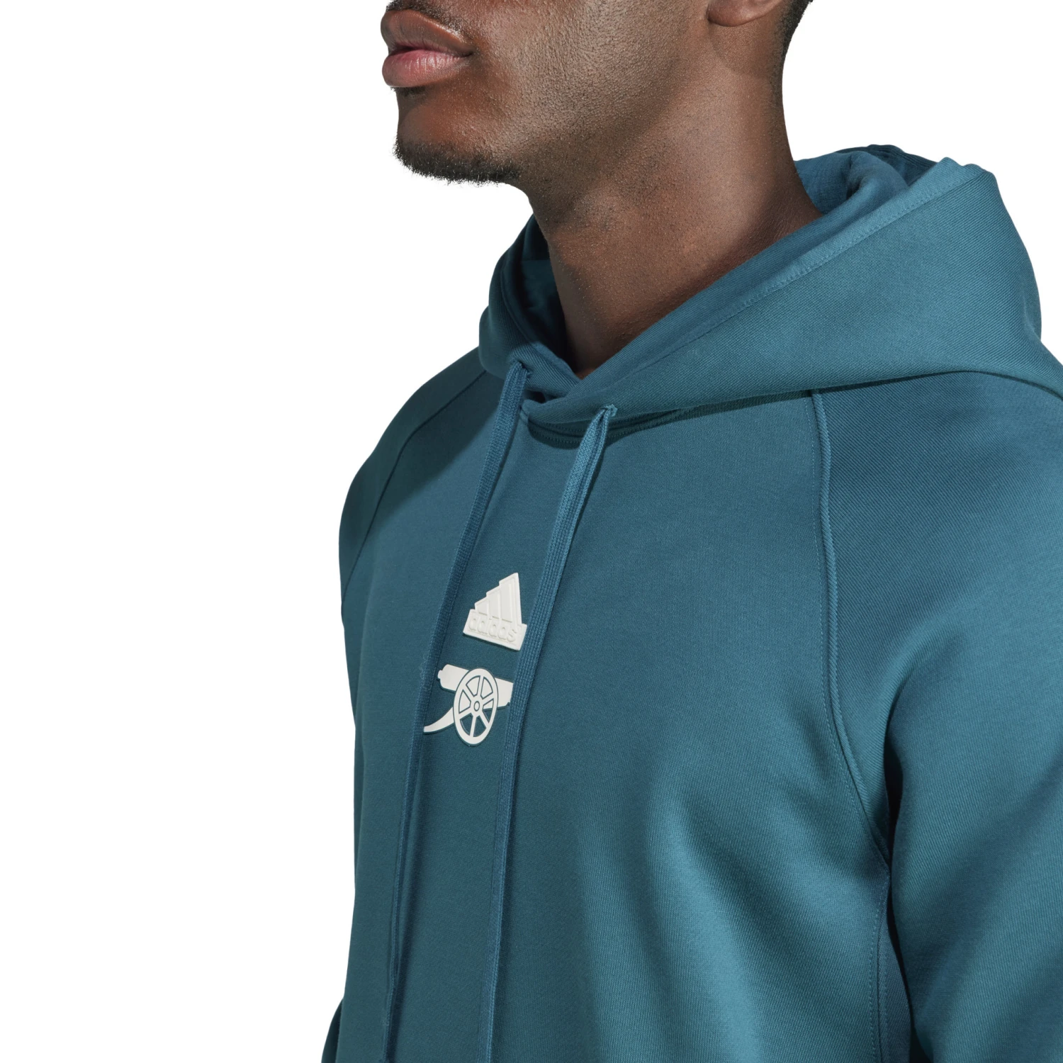 Adidas Arsenal 23/24 Lifestyle Hoodie (Teal) 7 Adidas Arsenal 23/24 Lifestyle Hoodie (Teal) - Image 5