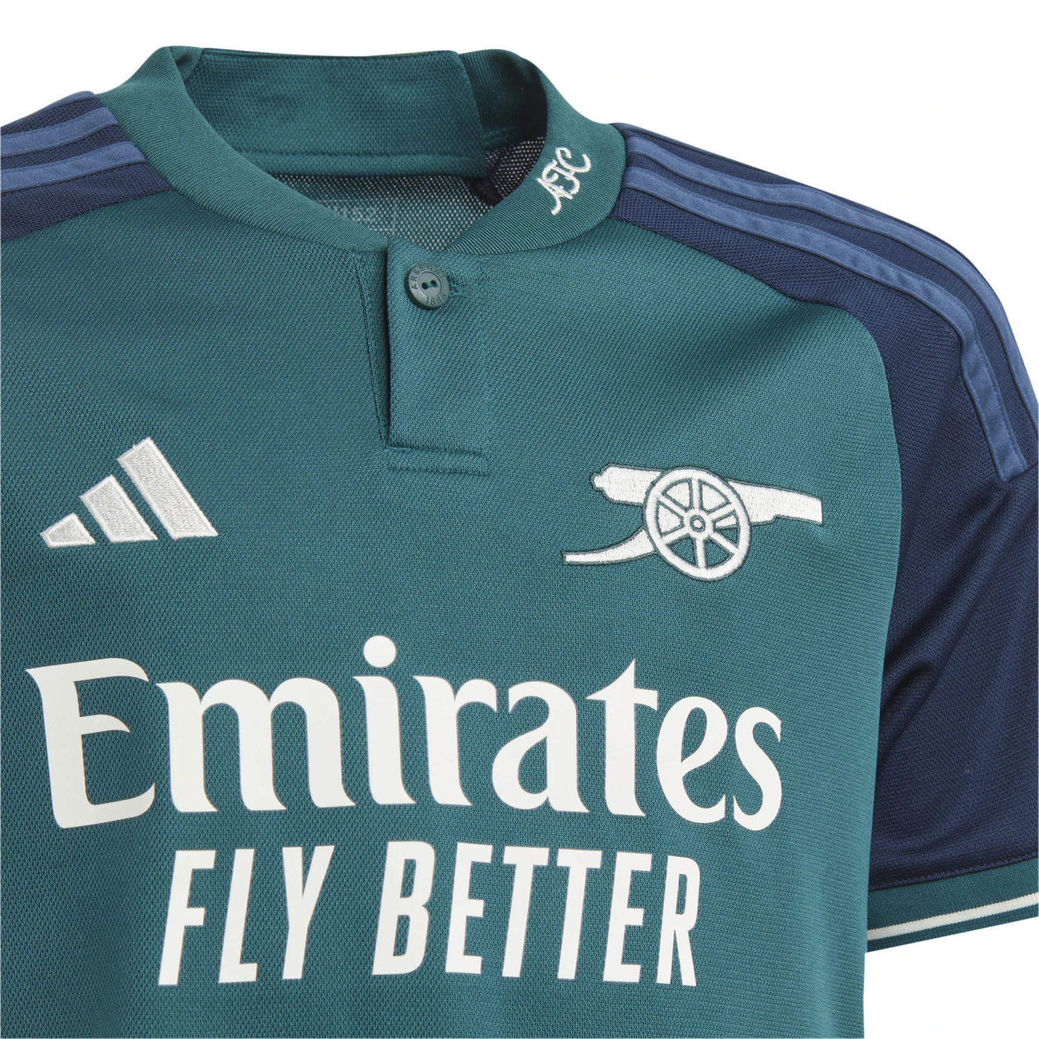 Adidas Arsenal 23/24 Third Jersey Youth (Teal/Navy) 5 Adidas Arsenal 23/24 Third Jersey Youth (Teal/Navy) - Image 3
