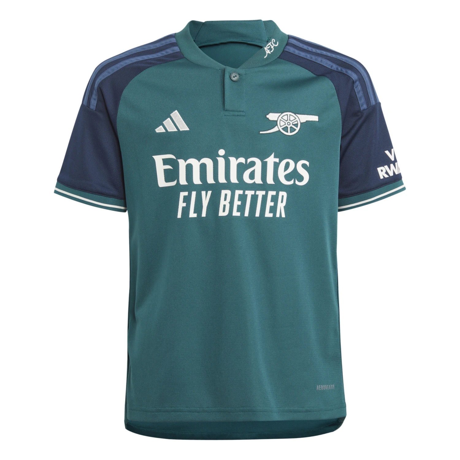 Adidas Arsenal 23/24 Third Jersey Youth (Teal/Navy) 3 Adidas Arsenal 23/24 Third Jersey Youth (Teal/Navy)