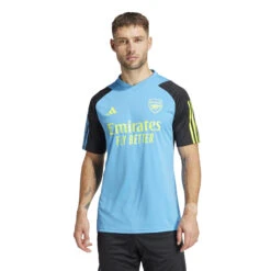 Adidas Arsenal 23/24 Tiro Training Jersey (Blue/Yellow) -Sports-Football Apparel adidas arsenal 23 24 tiro training jersey blue yel 2