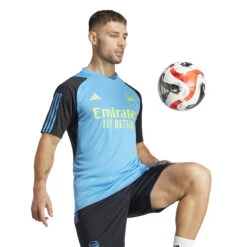 Adidas Arsenal 23/24 Tiro Training Jersey (Blue/Yellow) -Sports-Football Apparel adidas arsenal 23 24 tiro training jersey blue yel 4