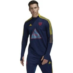 Adidas Arsenal Humanrace Training Top (Navy/Yellow) -Sports-Football Apparel adidas arsenal humanrace training top navy yellow 2