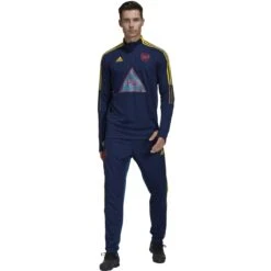 Adidas Arsenal Humanrace Training Top (Navy/Yellow) -Sports-Football Apparel adidas arsenal humanrace training top navy yellow 5