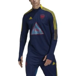 Adidas Arsenal Humanrace Training Top (Navy/Yellow) -Sports-Football Apparel adidas arsenal humanrace training top navy yellow 6