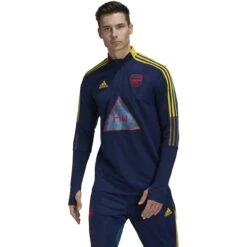 Adidas Arsenal Humanrace Training Top (Navy/Yellow) -Sports-Football Apparel adidas arsenal humanrace training top navy yellow 8