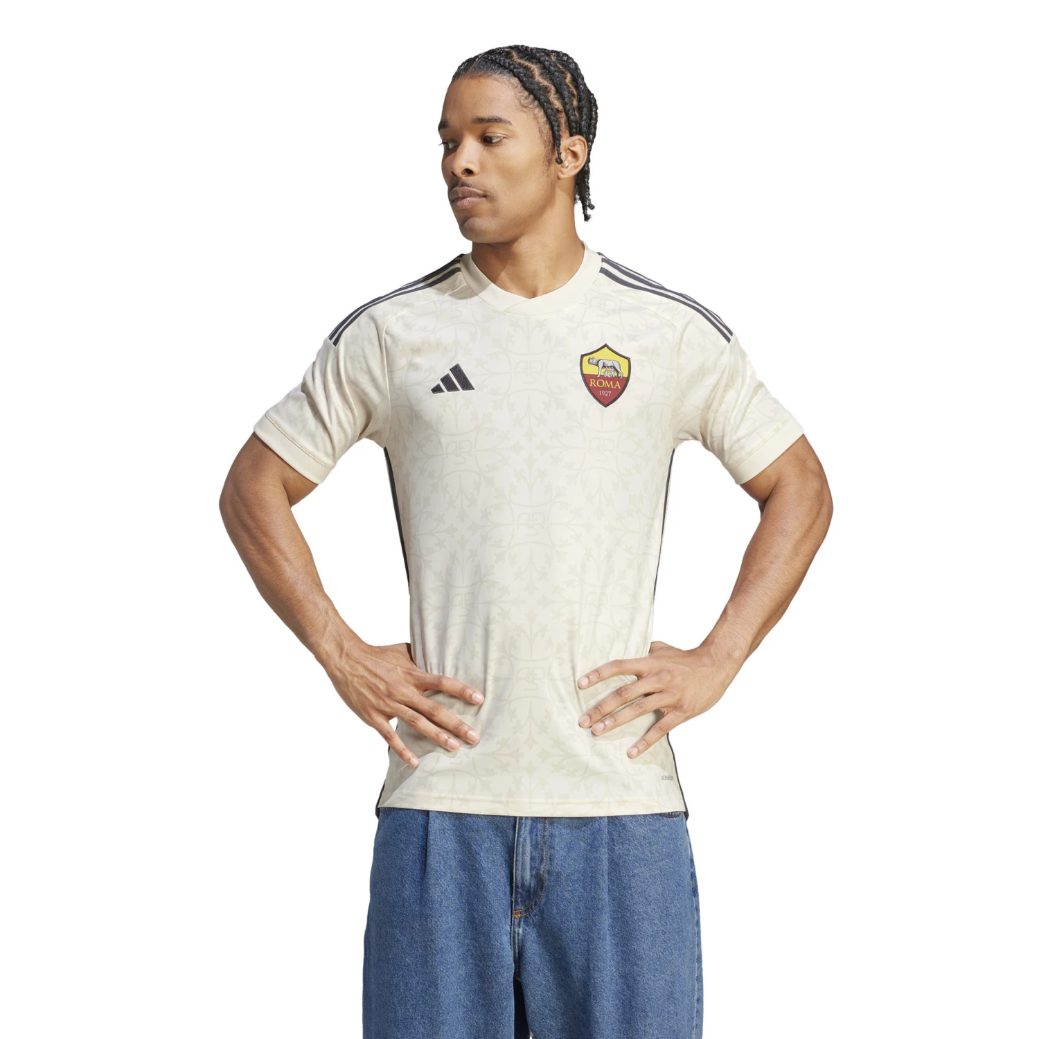 Adidas AS Roma 23/24 Away Jersey (Beige) 5 Adidas AS Roma 23/24 Away Jersey (Beige) - Image 3