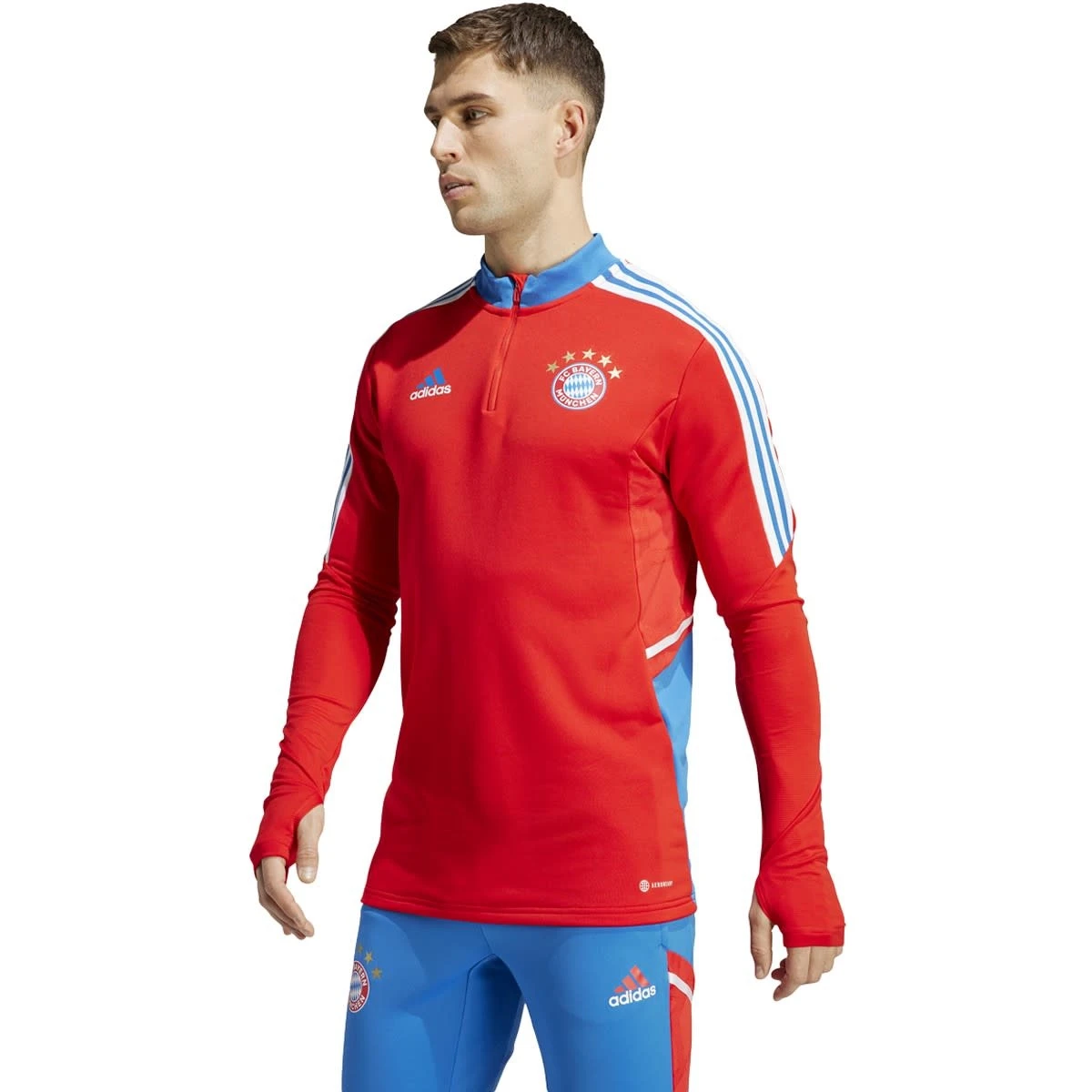 Adidas Bayern 22/23 Condivo 22 Training Top (Red/Blue) 5 Adidas Bayern 22/23 Condivo 22 Training Top (Red/Blue) - Image 3