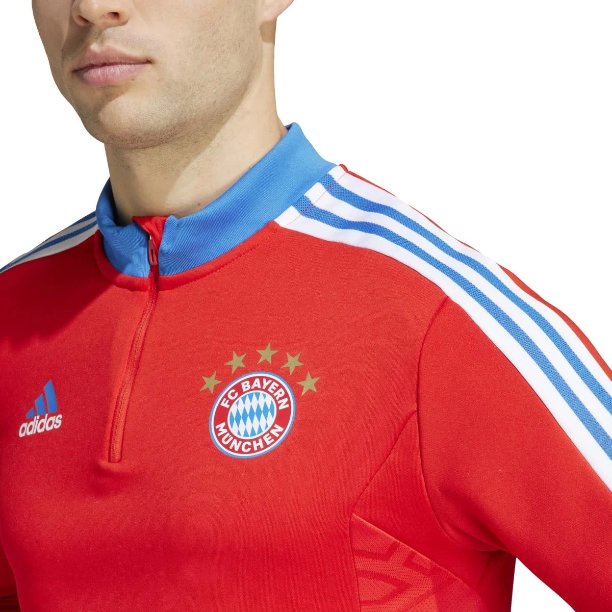 Adidas Bayern 22/23 Condivo 22 Training Top (Red/Blue) 6 Adidas Bayern 22/23 Condivo 22 Training Top (Red/Blue) - Image 4