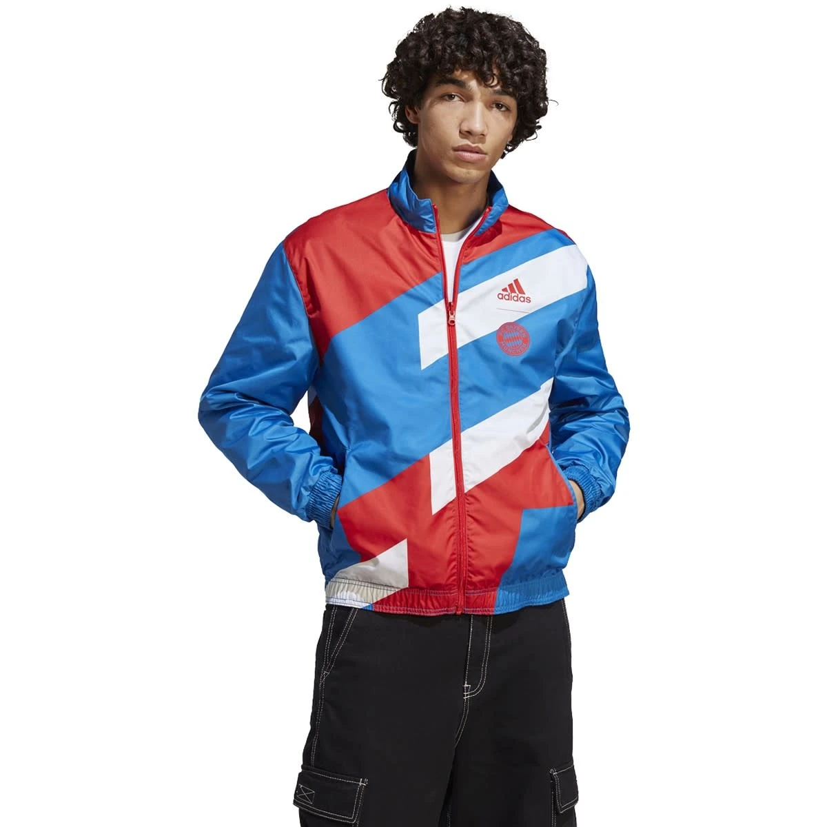 Adidas Bayern 22/23 Reversible Anthem Jacket (Blue/Red) 4 Adidas Bayern 22/23 Reversible Anthem Jacket (Blue/Red) - Image 2