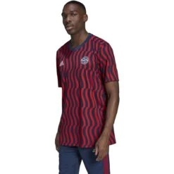 Adidas Bayern Munich 21/22 Prematch Jersey (Navy/Red) -Sports-Football Apparel adidas bayern munich 21 22 prematch jersey navy re 2