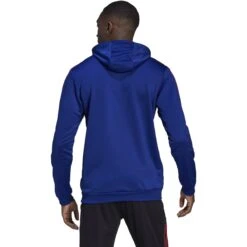 Adidas Bayern Munich 21/22 Tiro 21 Hooded Track Top (Blue/Red) -Sports-Football Apparel adidas bayern munich 21 22 tiro 21 hooded track to 6