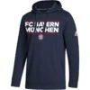 Adidas Bayern Munich 22/23 Fleece Hoodie (Navy) -Sports-Football Apparel adidas bayern munich 22 23 fleece hoodie navy