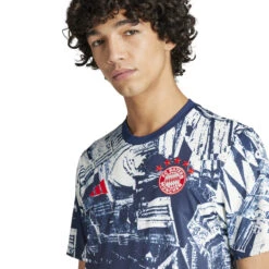 Adidas Bayern Munich 23/24 Prematch Jersey (Navy/White) -Sports-Football Apparel adidas bayern munich 23 24 prematch jersey navy wh 4