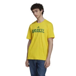Adidas Brazil 2022 World Cup Tee (Yellow) 12 Adidas Brazil 2022 World Cup Tee (Yellow) -Sports-Football Apparel adidas brazil 2022 world cup tee yellow 3