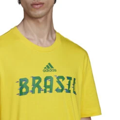 Adidas Brazil 2022 World Cup Tee (Yellow) 13 Adidas Brazil 2022 World Cup Tee (Yellow) -Sports-Football Apparel adidas brazil 2022 world cup tee yellow 4
