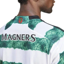 Adidas Celtic 23/24 Home Jersey (White/Green) -Sports-Football Apparel adidas celtic 23 24 home jersey white green 9
