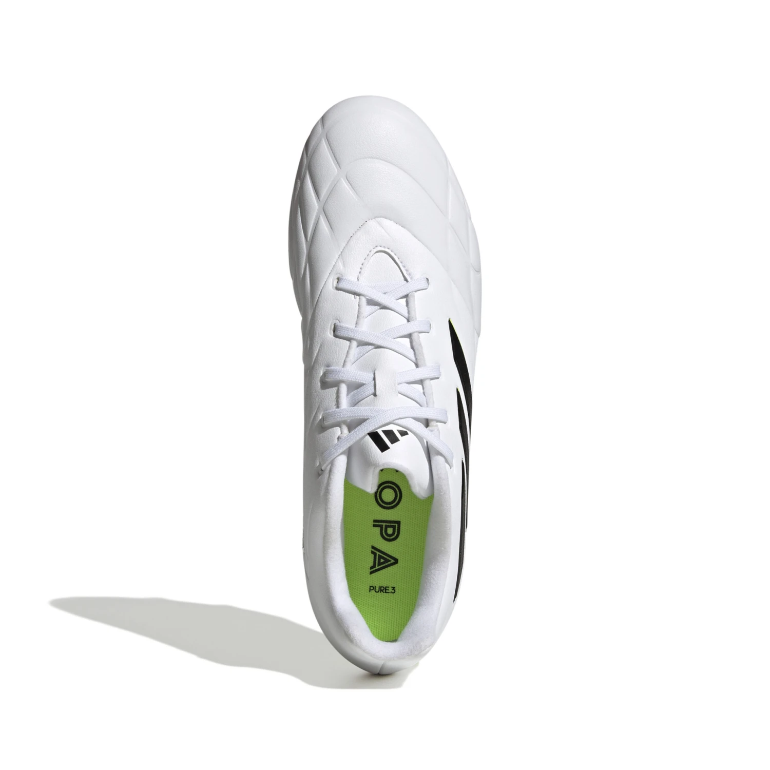 Adidas Copa Pure.3 FG (White/Lime) 5 Adidas Copa Pure.3 FG (White/Lime) - Image 3