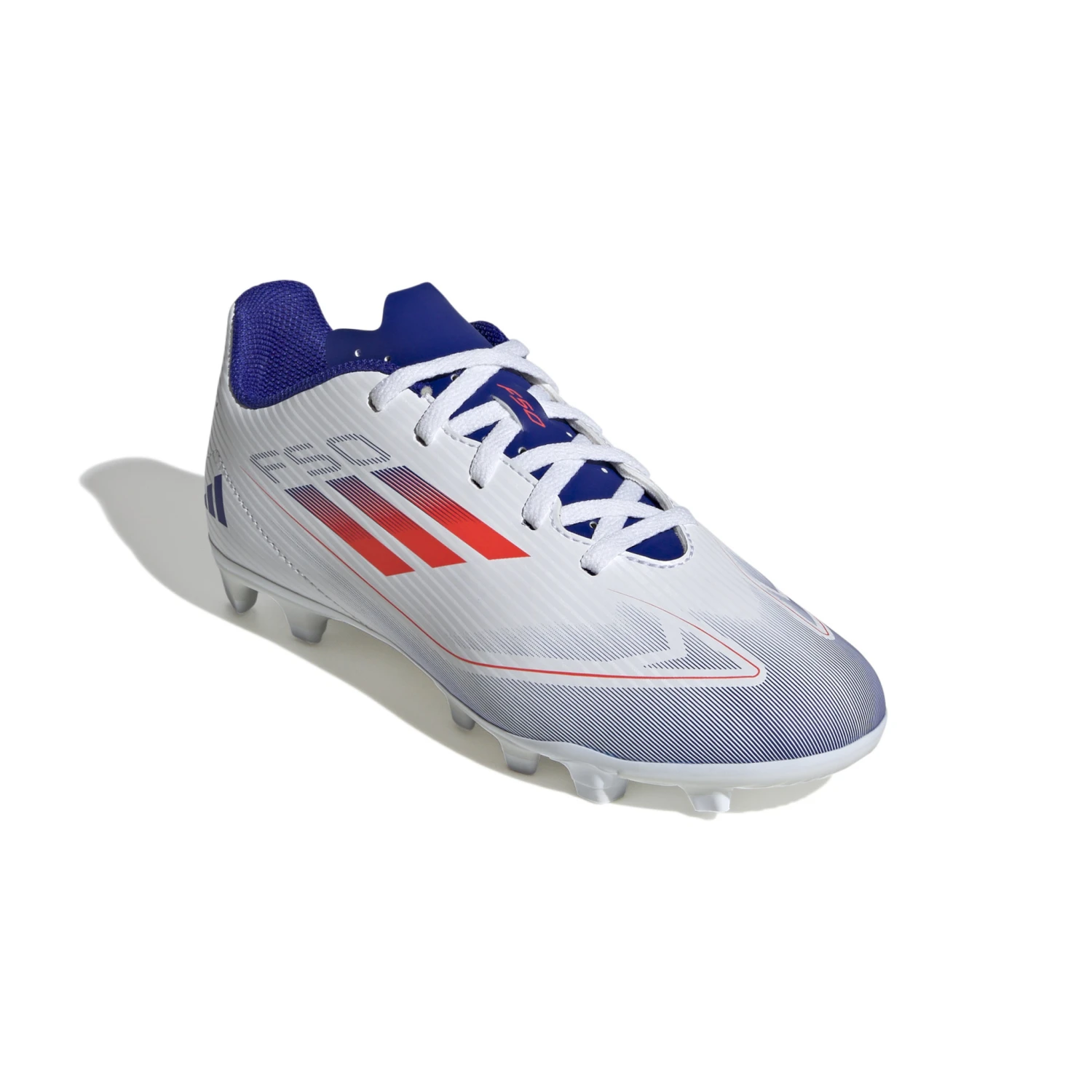 Adidas F50 Club FxG Jr (White/Orange/Blue) 7 Adidas F50 Club FxG Jr (White/Orange/Blue) - Image 5