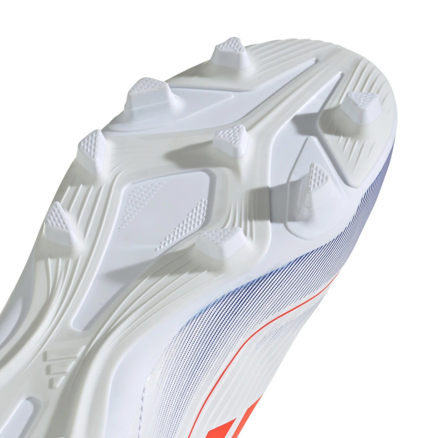 Adidas F50 Club FxG Jr (White/Orange/Blue) 10 Adidas F50 Club FxG Jr (White/Orange/Blue) - Image 8