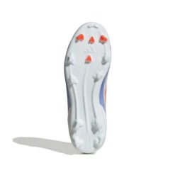 Adidas F50 League Laceless FG Jr (White/Orange/Blue) -Sports-Football Apparel adidas f50 league laceless fg jr white orange blue 1