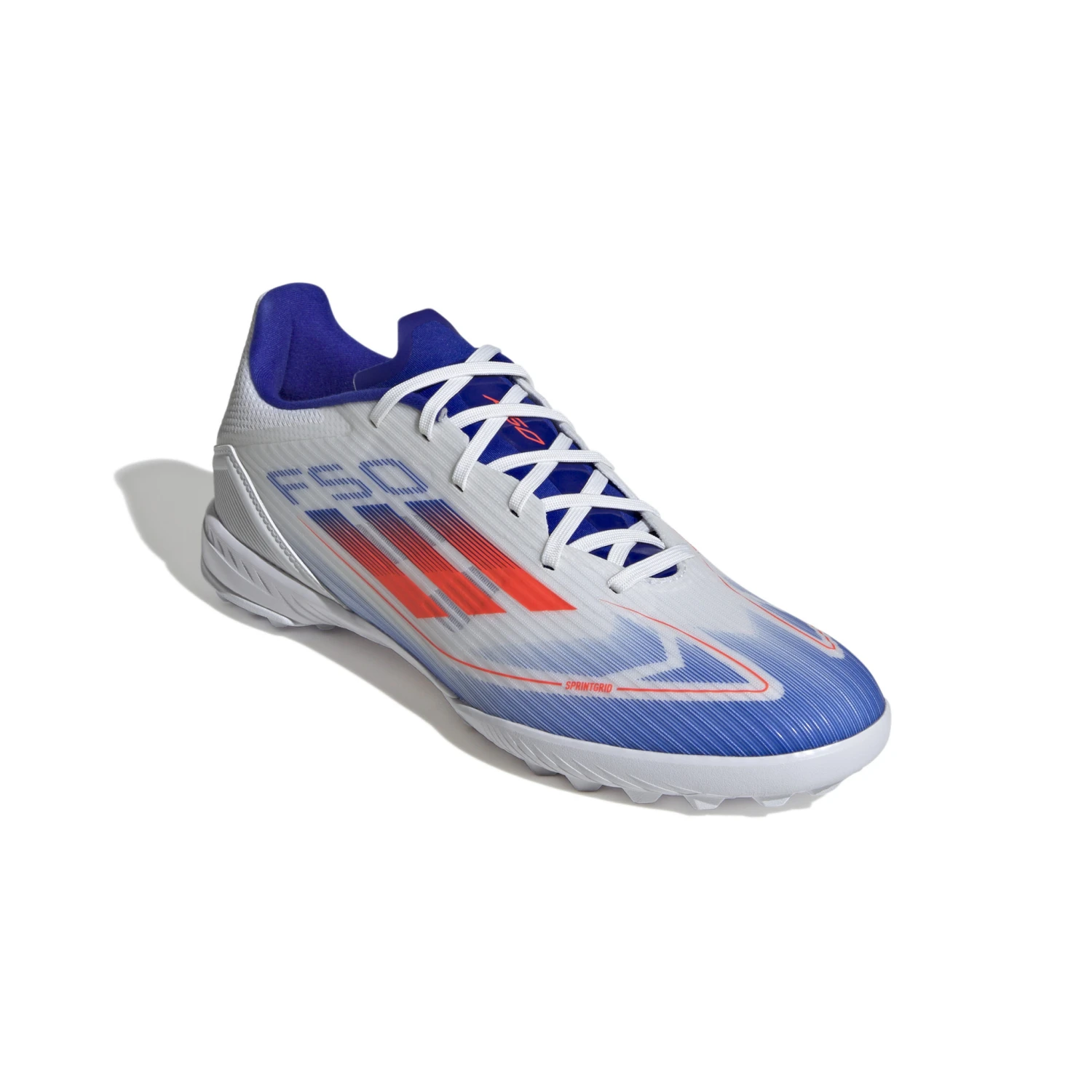 Adidas F50 League Turf (White/Orange/Blue) 7 Adidas F50 League Turf (White/Orange/Blue) - Image 5
