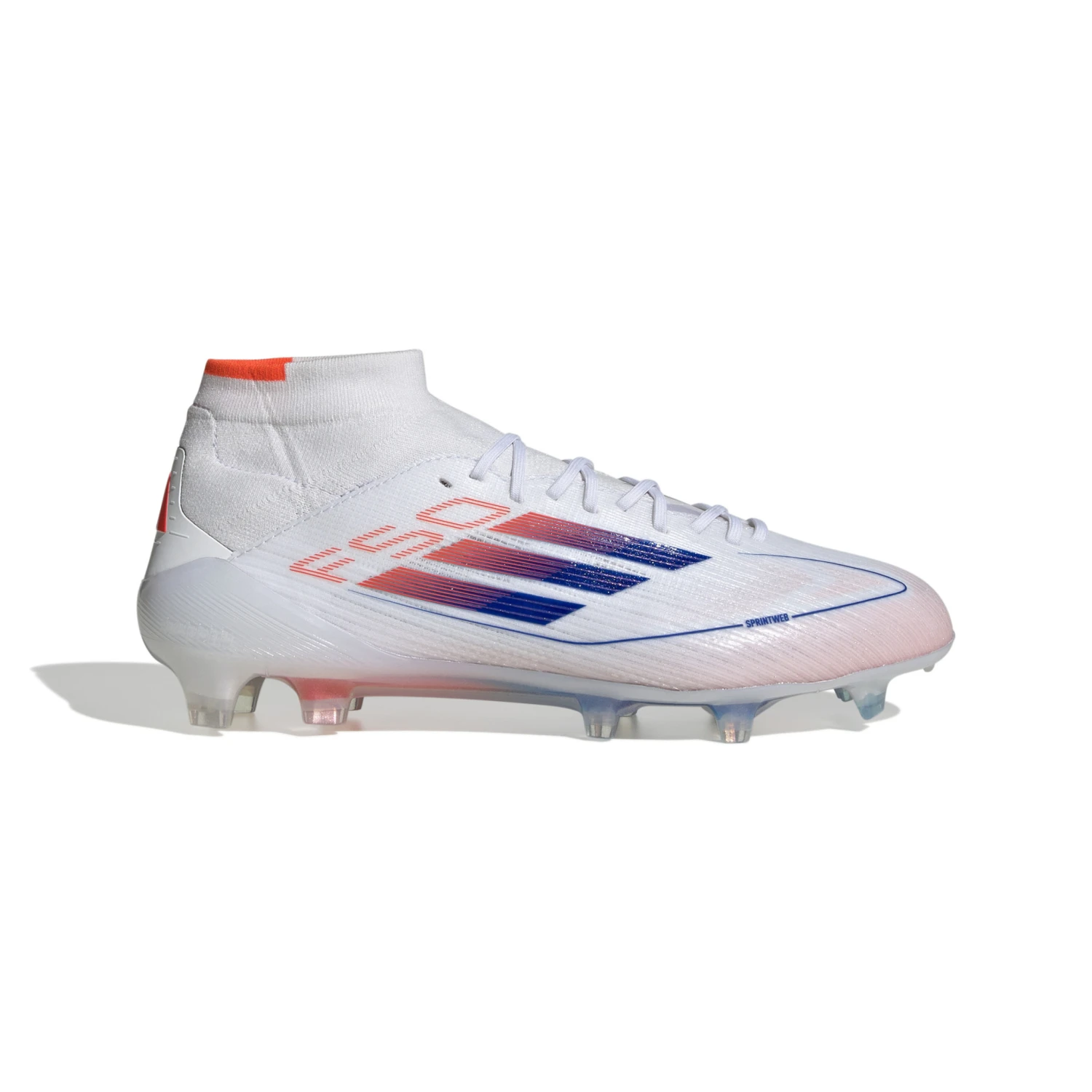 Adidas F50 Women's Elite Mid FG (White/Orange/Blue) 3 Adidas F50 Women's Elite Mid FG (White/Orange/Blue)