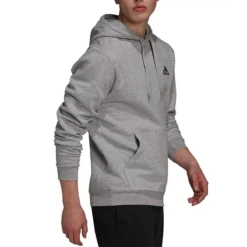 Adidas FEEL COZY HOODIE (GRAY) -Sports-Football Apparel adidas feel cozy hoodie gray 2