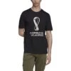 Adidas FIFA World Cup 2022 Graphic Tee (Black) -Sports-Football Apparel adidas fifa world cup 2022 graphic tee black