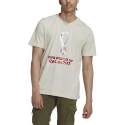 Adidas FIFA World Cup 2022 Graphic Tee (Talc)