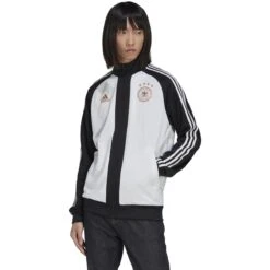 Adidas Germany 2022 DNA Track Top (Black/White) -Sports-Football Apparel adidas germany 2022 dna track top black white 2
