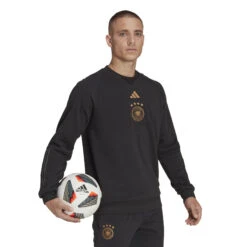 Adidas Germany 2022 Tiro Crew Sweatshirt (Black) -Sports-Football Apparel adidas germany 2022 tiro crew sweatshirt black 3