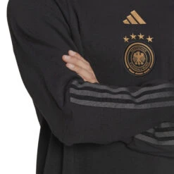 Adidas Germany 2022 Tiro Crew Sweatshirt (Black) -Sports-Football Apparel adidas germany 2022 tiro crew sweatshirt black 5