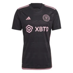 Sports-Football Apparel 10 Adidas Inter Miami 2023 Away Jersey (Black/Pink)