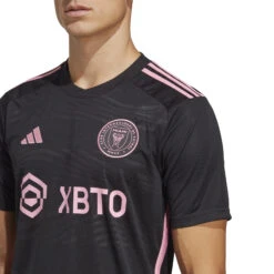 Adidas Inter Miami 2023 Away Jersey (Black/Pink) -Sports-Football Apparel adidas inter miami 2023 away jersey black pink 4