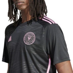 Adidas Inter Miami 2024 Away Jersey (Black/Pink) -Sports-Football Apparel adidas inter miami 2024 away jersey black pink 4