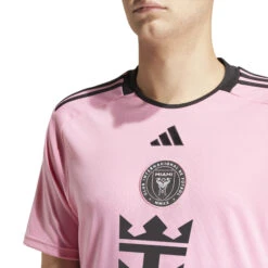 Adidas Inter Miami 24/25 Home Jersey (Pink) -Sports-Football Apparel adidas inter miami 24 25 home jersey pink 5