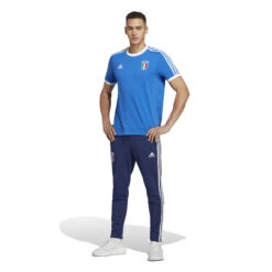 Adidas Italy 2023 DNA 3 Stripe Tee (Blue) 18 Adidas Italy 2023 DNA 3 Stripe Tee (Blue) -Sports-Football Apparel adidas italy 2023 dna 3 stripe tee blue 4