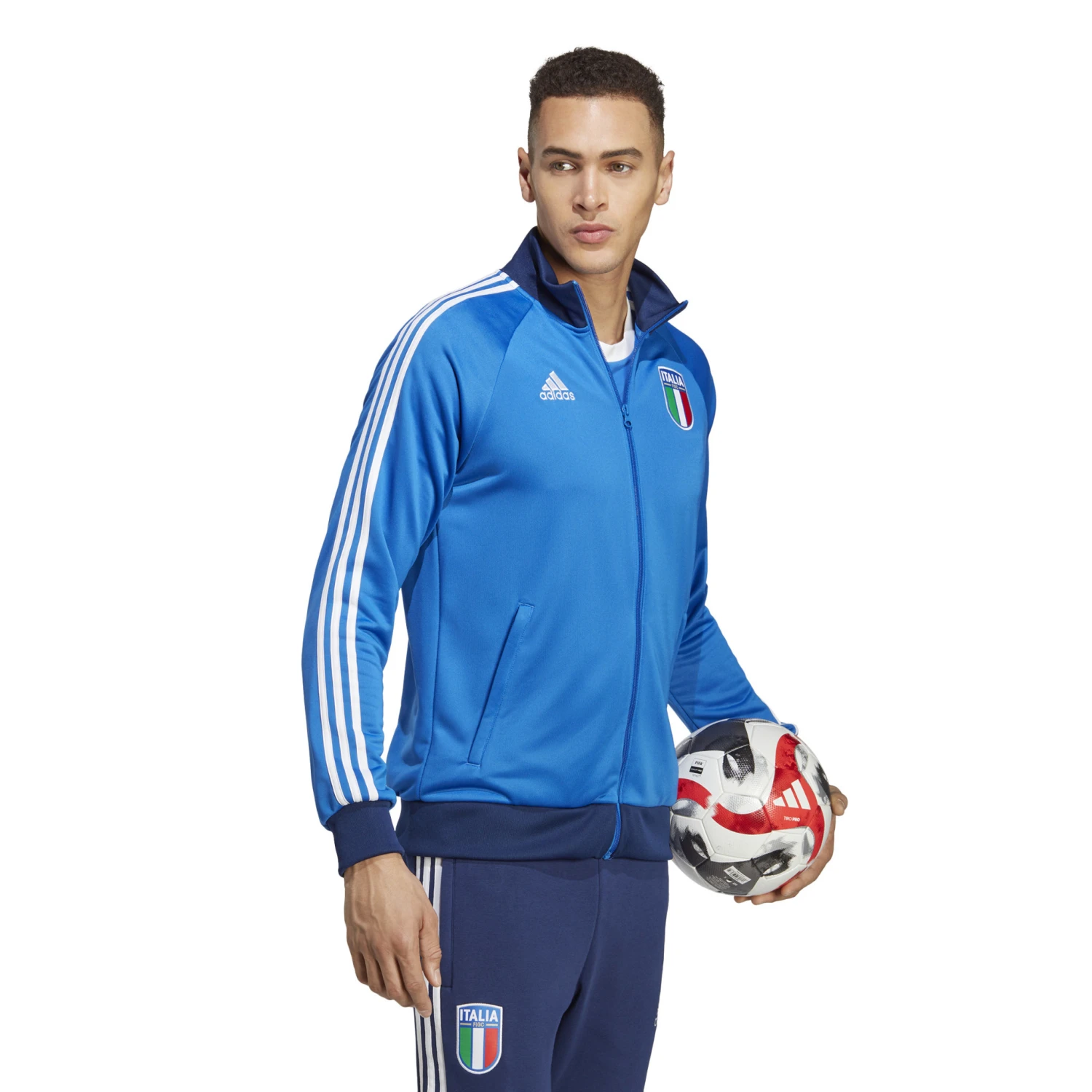 Adidas Italy 2023 DNA Track Jacket (Blue) 6 Adidas Italy 2023 DNA Track Jacket (Blue) - Image 4
